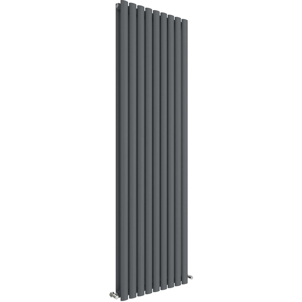 nuie Revive High Gloss White Horizontal Single Panel Radiator 600 x 412mm Image 1