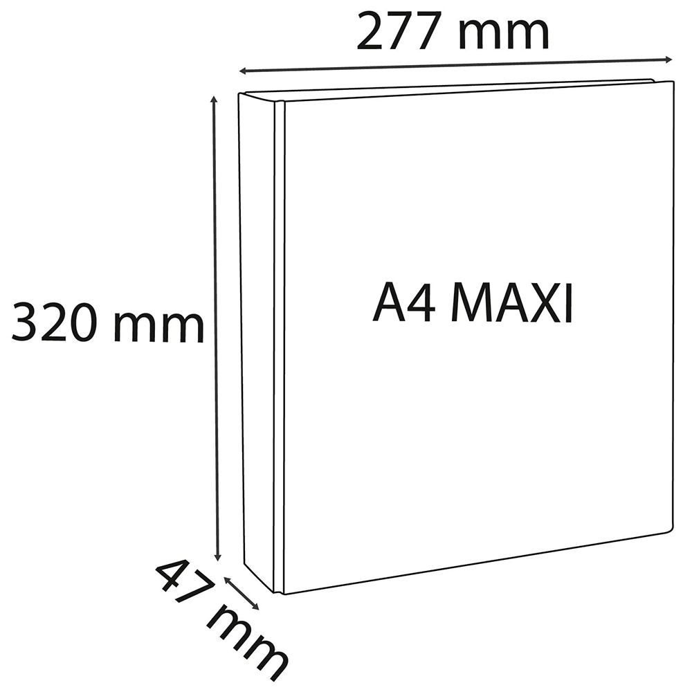 Exacompta KreaCover White 2 Ring Binder 30mm 10 Pack Image 4