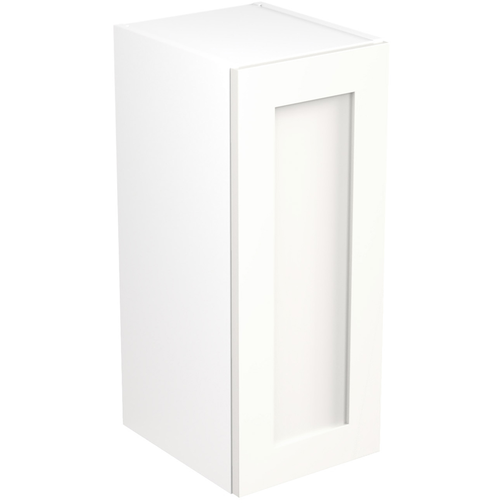 Kitchen Kit Shaker Matt White Wall Kitchen Cabinet Flatpack 300mm Image 1