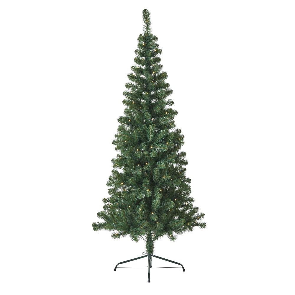 Wilko 6ft Pre Lit Green Christmas Tree Image 1