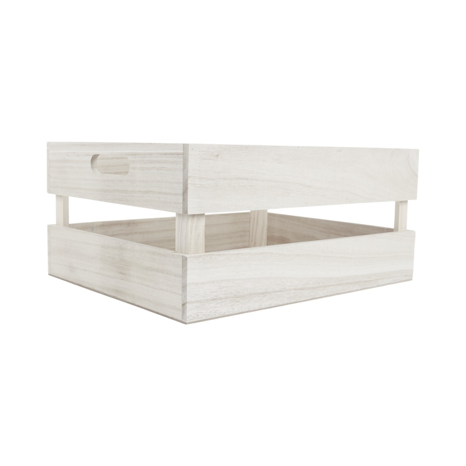 Large Natural Wooden Crate Natural Image 3