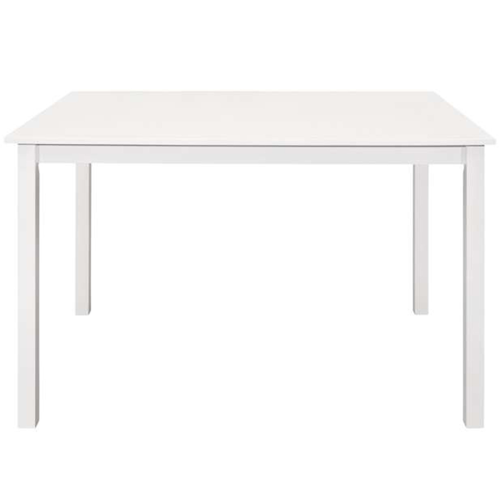 Cottesmore 4 Seater Rectangle Dining Table Bright White Image 3
