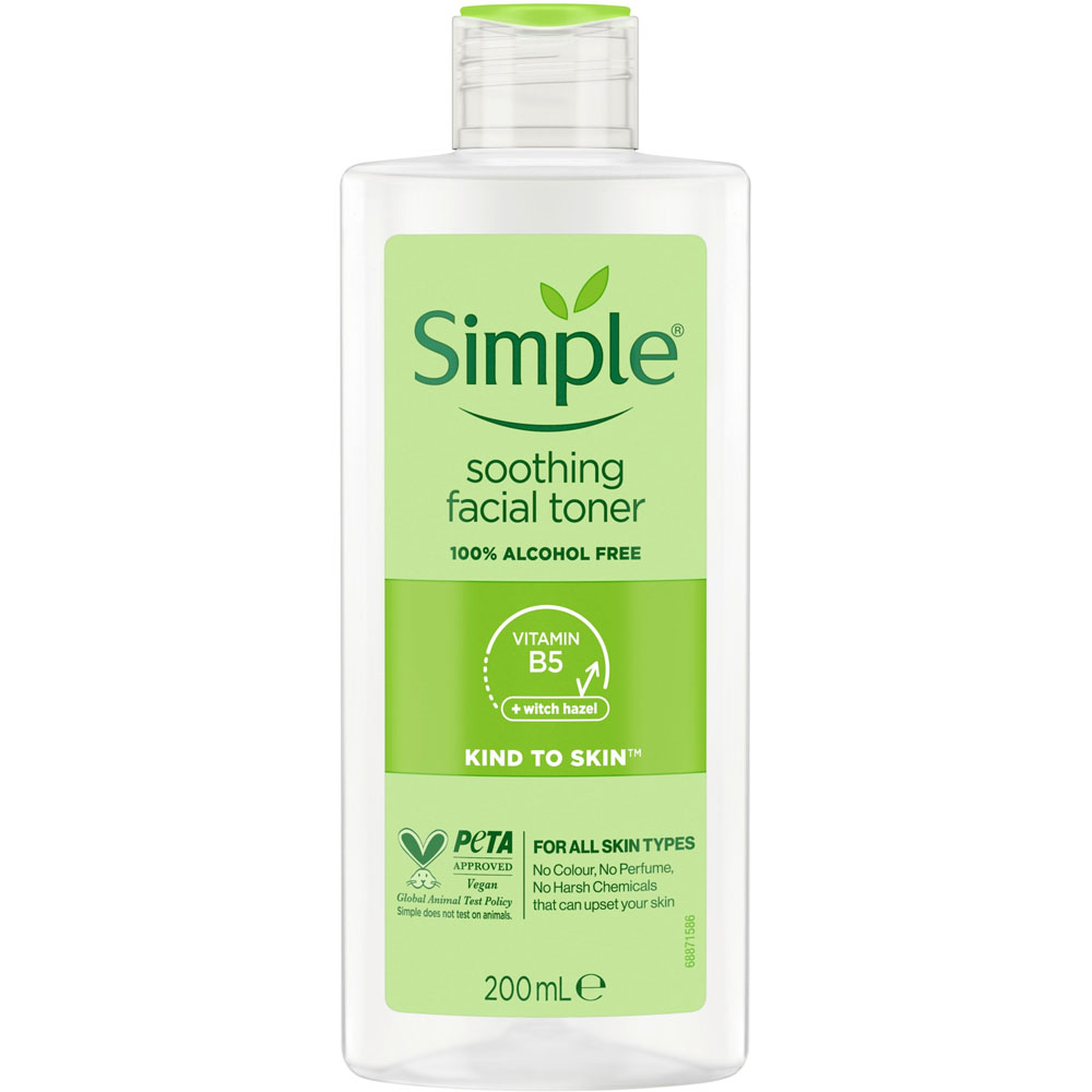 Simple Kind To Skin Soothing Facial Toner 200ml Image 1