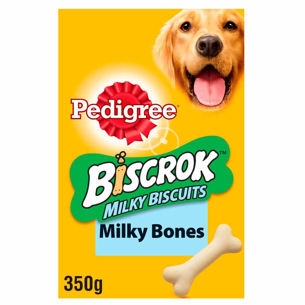 Pedigree Milky Biscuits Dog Treats 350g Image 1