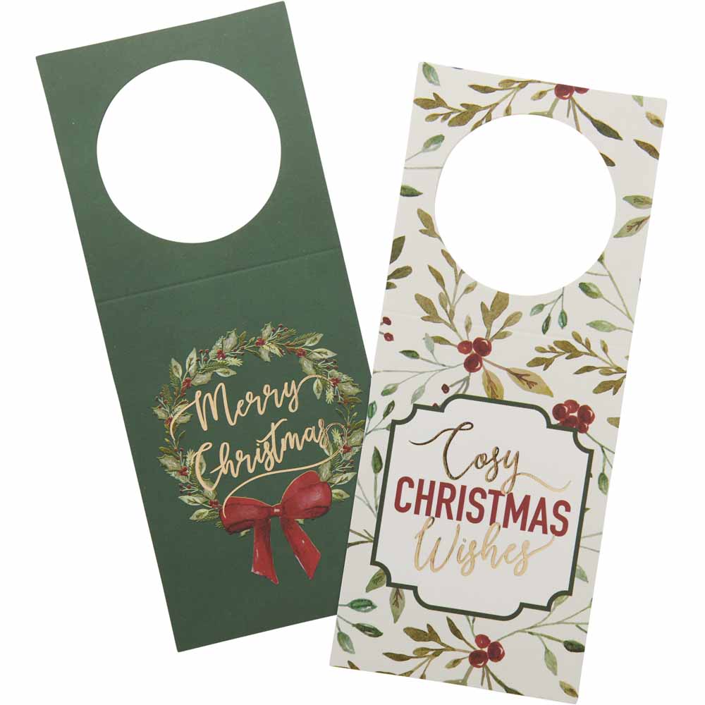 Wilko Cosy Bottle Tags 2 Pack Image 1