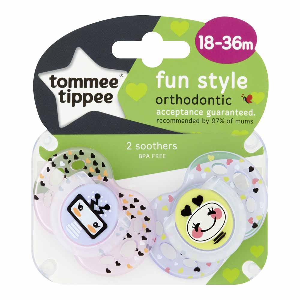TommeeTippee 18-36m Fun Soother 2 Pack Image 3