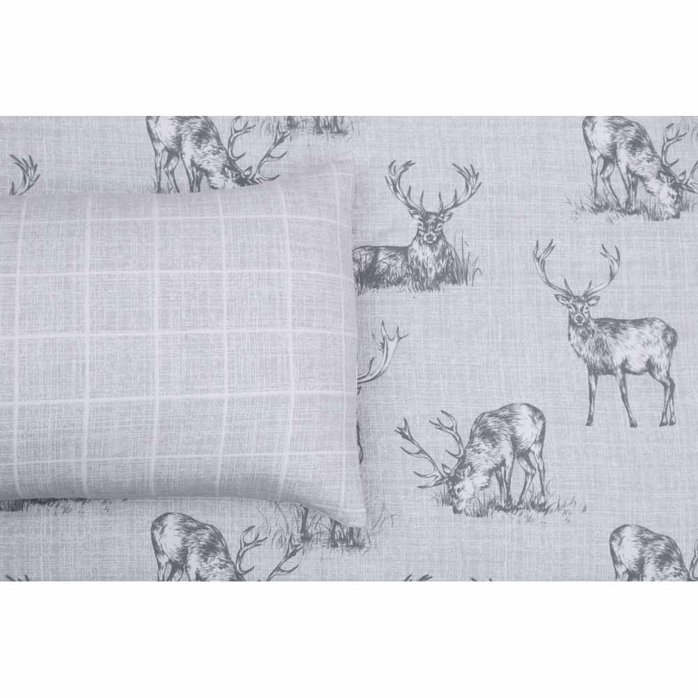 Wilko Stag Brushed Cotton Double Duvet Set Image 4