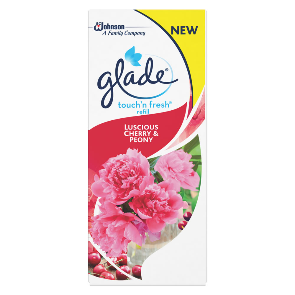 Glade Touch and Fresh Luscious Cherry and Peony Air Freshener Refill 10ml  - wilko