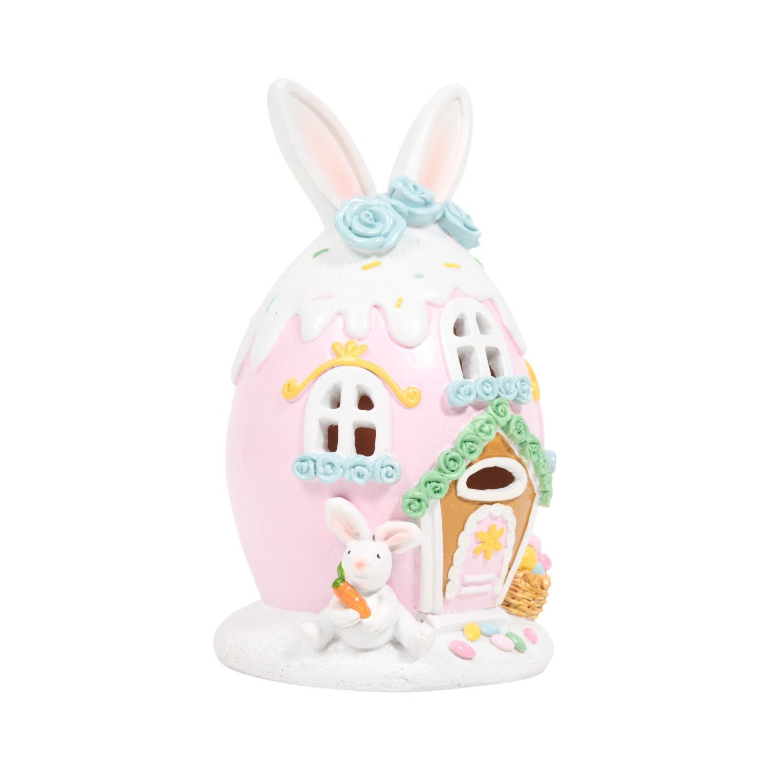 LED Easter Egg House Pink Image 3
