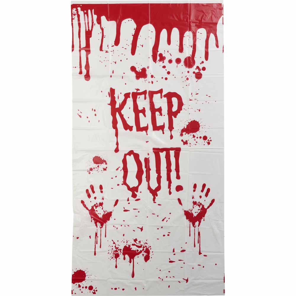 Wilko Halloween Bloody Door Curtain Image