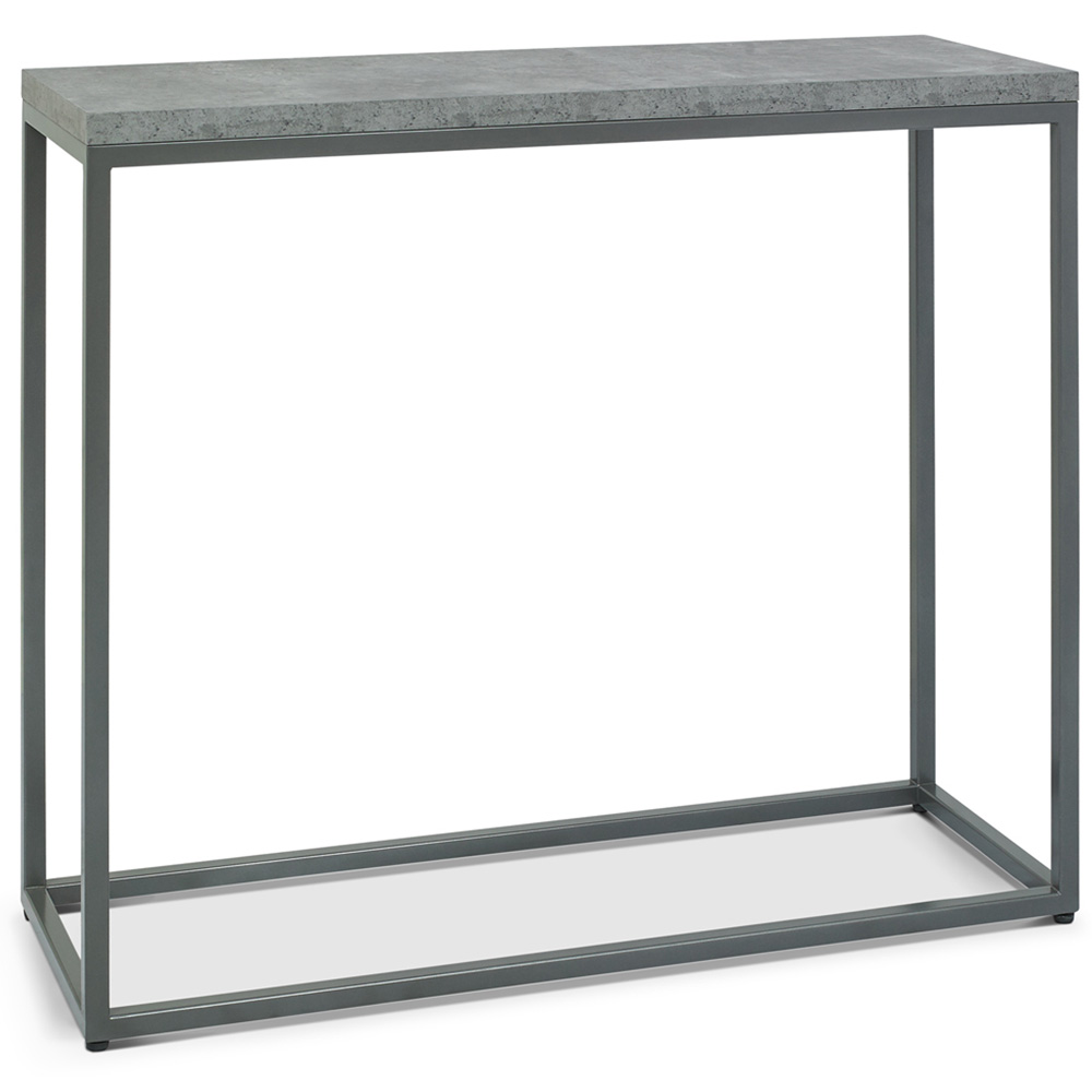 Bentley Designs Renzo Zinc and Dark Grey Narrow Console Table Image 2