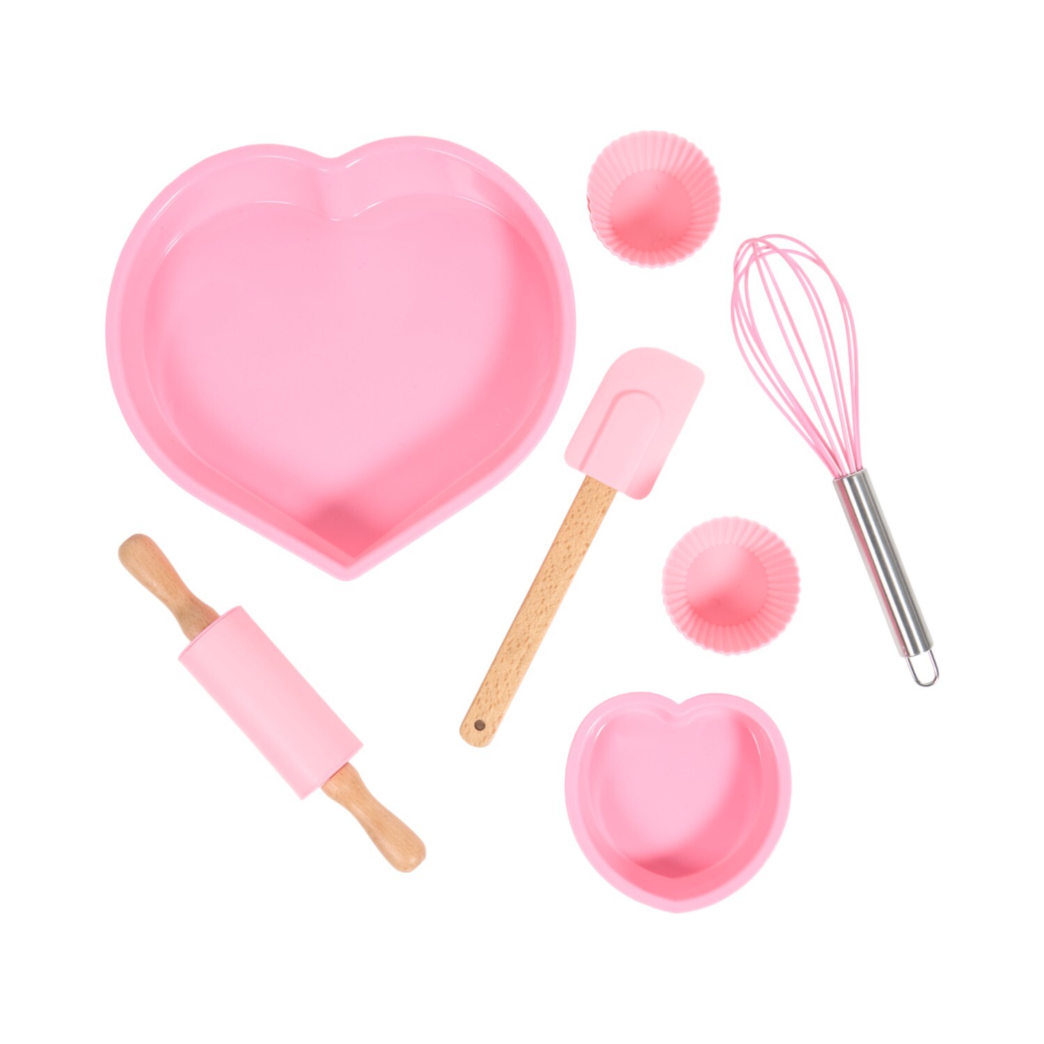 11 Piece Baking Set Pink Image 2