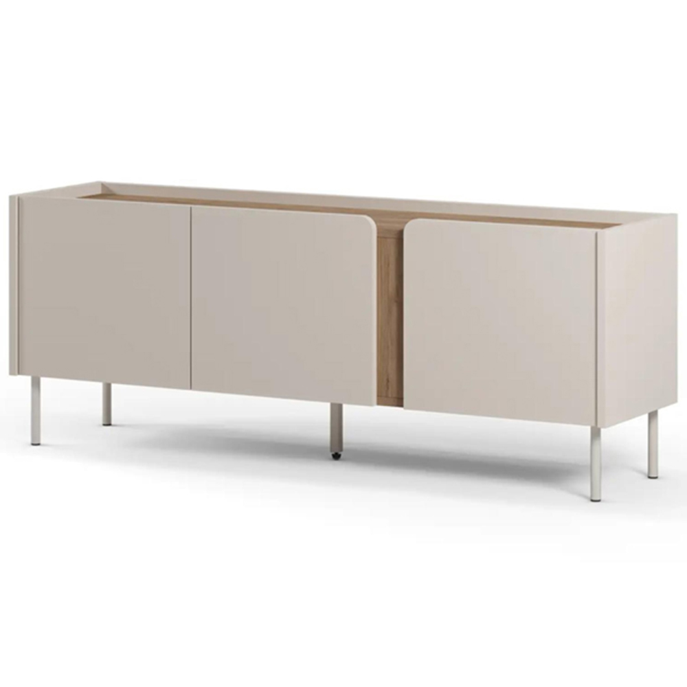 Decortie Norm 3 Door Natural Oak TV Unit Image 3