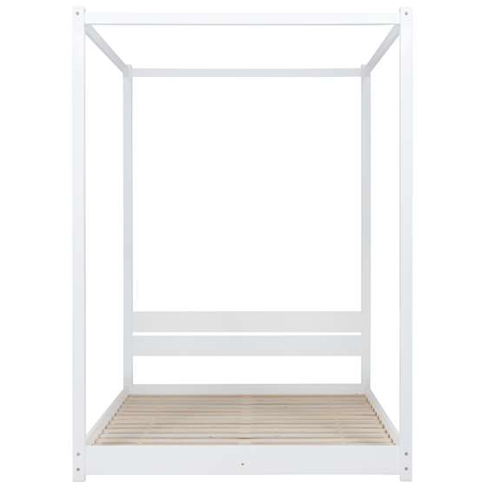 Darwin King Size White Four Poster Bed Image 5