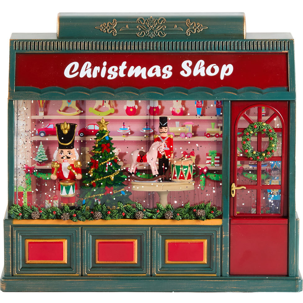 Vintage Christmas Shop Glitter Spinner Image 6