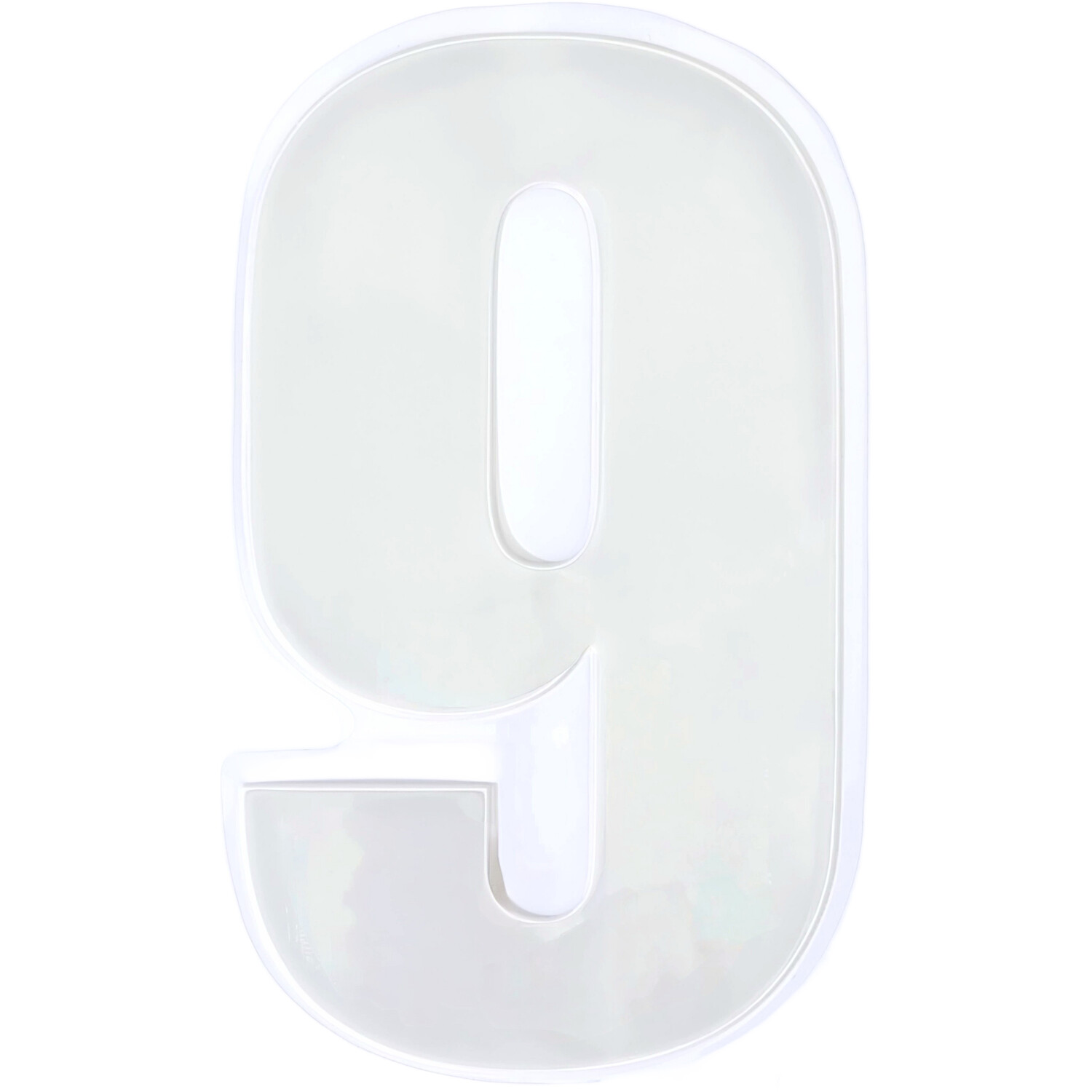 High Visibility Reflective Wheelie Bin Number White 9 Image 4