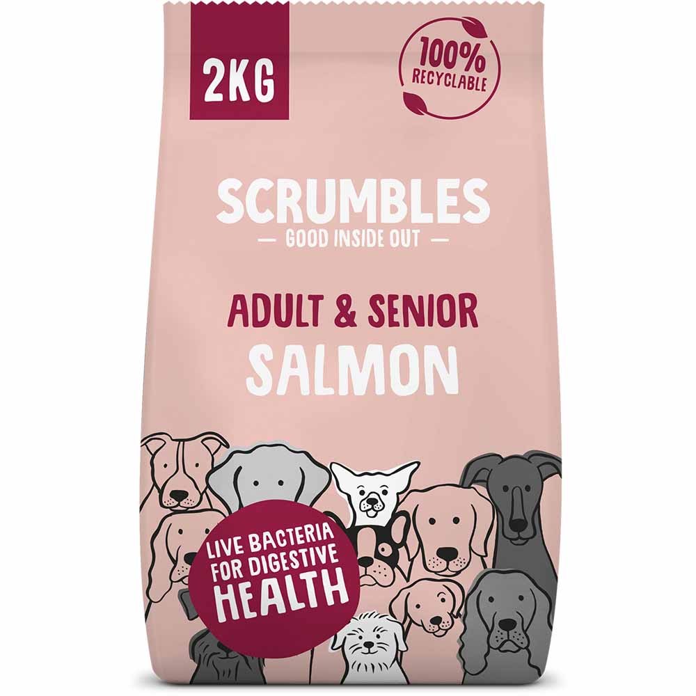 Scrumbles Salmon Adult Dry Dog Food 2kg Image 1