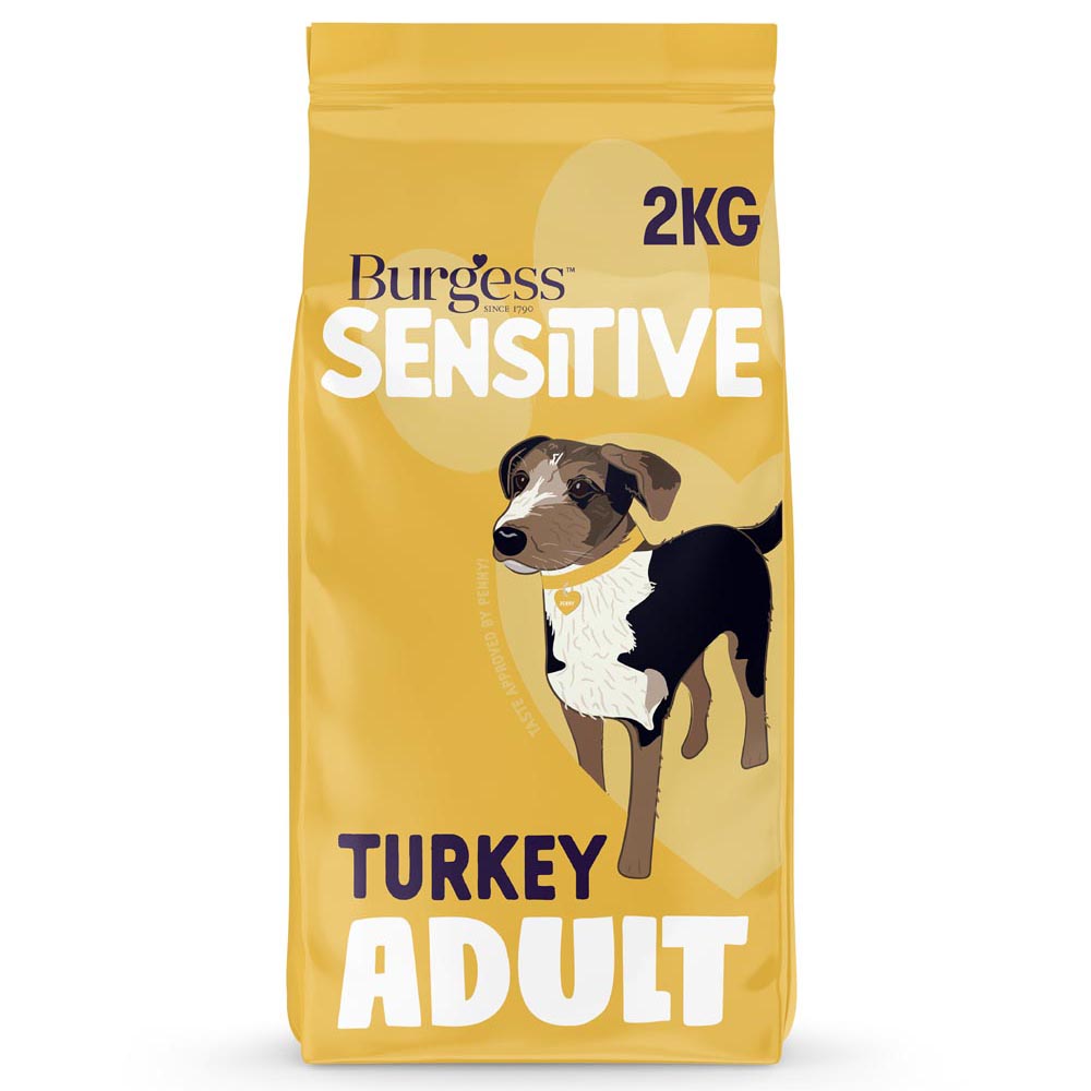 Burgess Sensitive Adult Dog Food Turkey 2kg Image 1