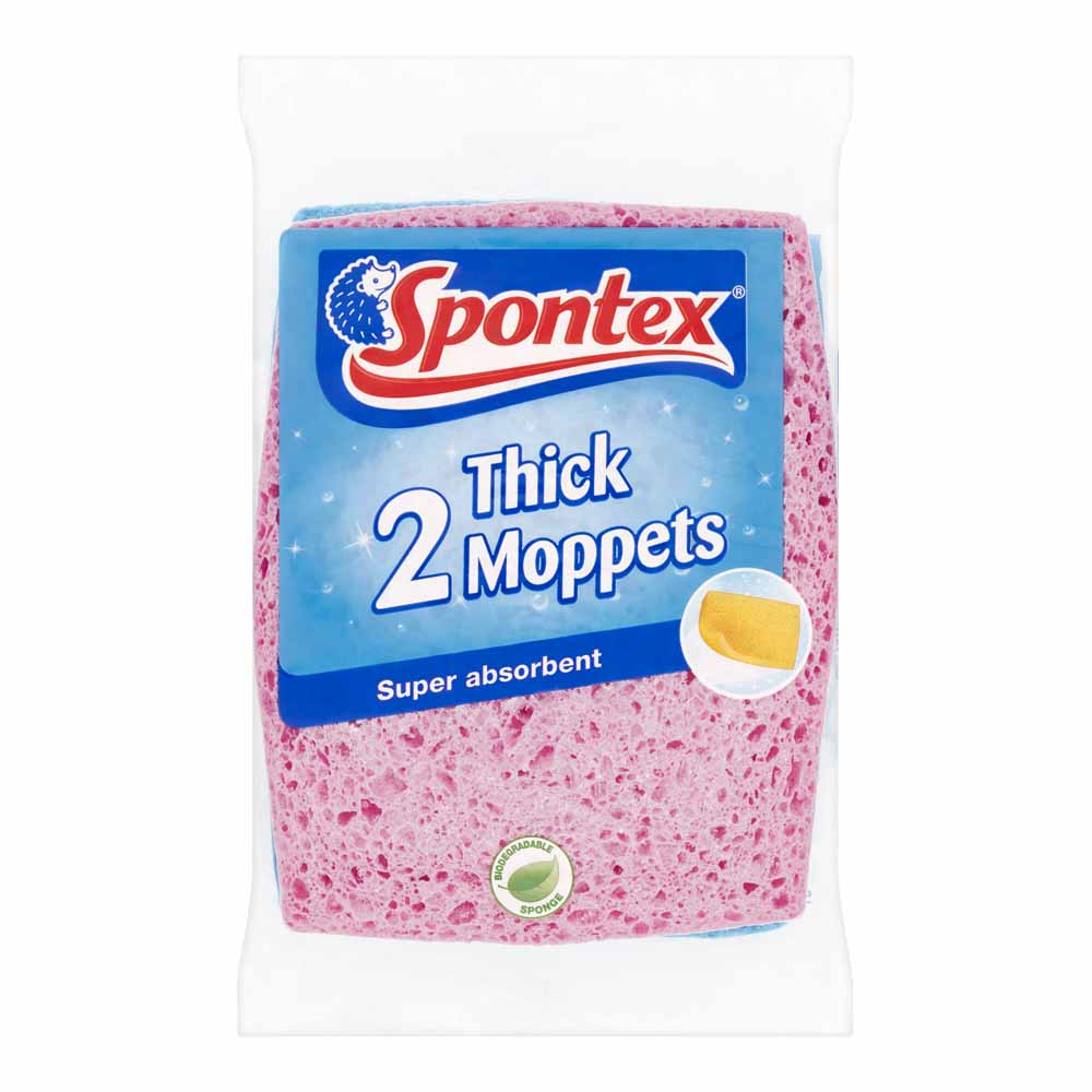 Spontex Thick Moppets 2pk Image