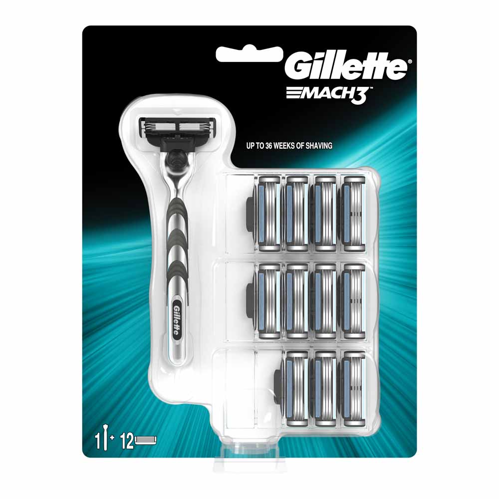 Gillette Mach 3 Men's Razor and Blades Image 2