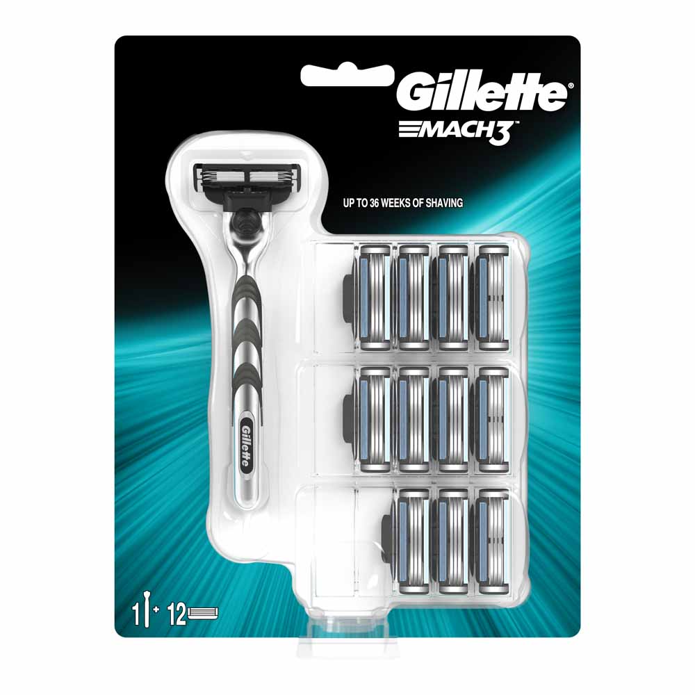 Gillette Mach 3 Men's Razor and Blades | Wilko