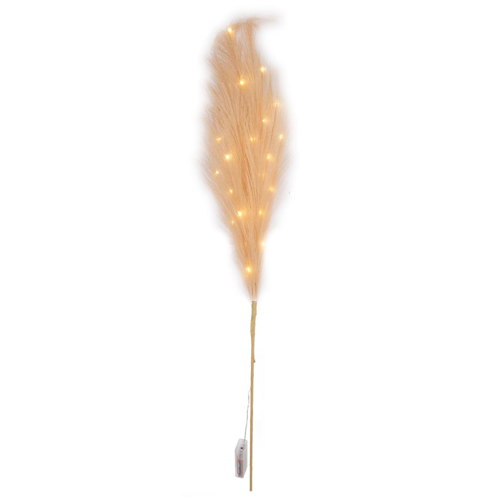 Shatchi Pre Lit Cream Pampas Grass 100cm Image 1