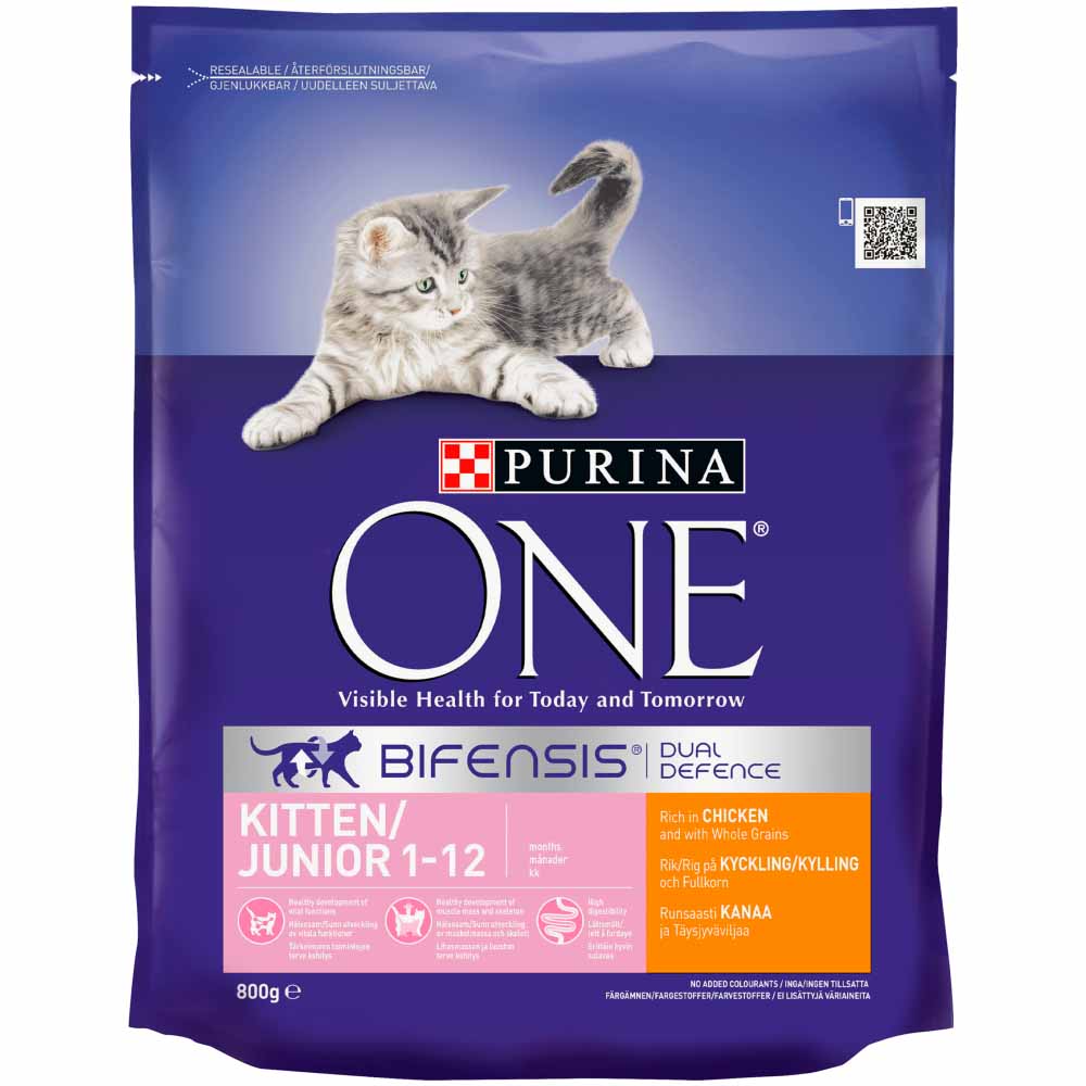 Purina One Chicken and Rice Kitten Food 800g Image 2