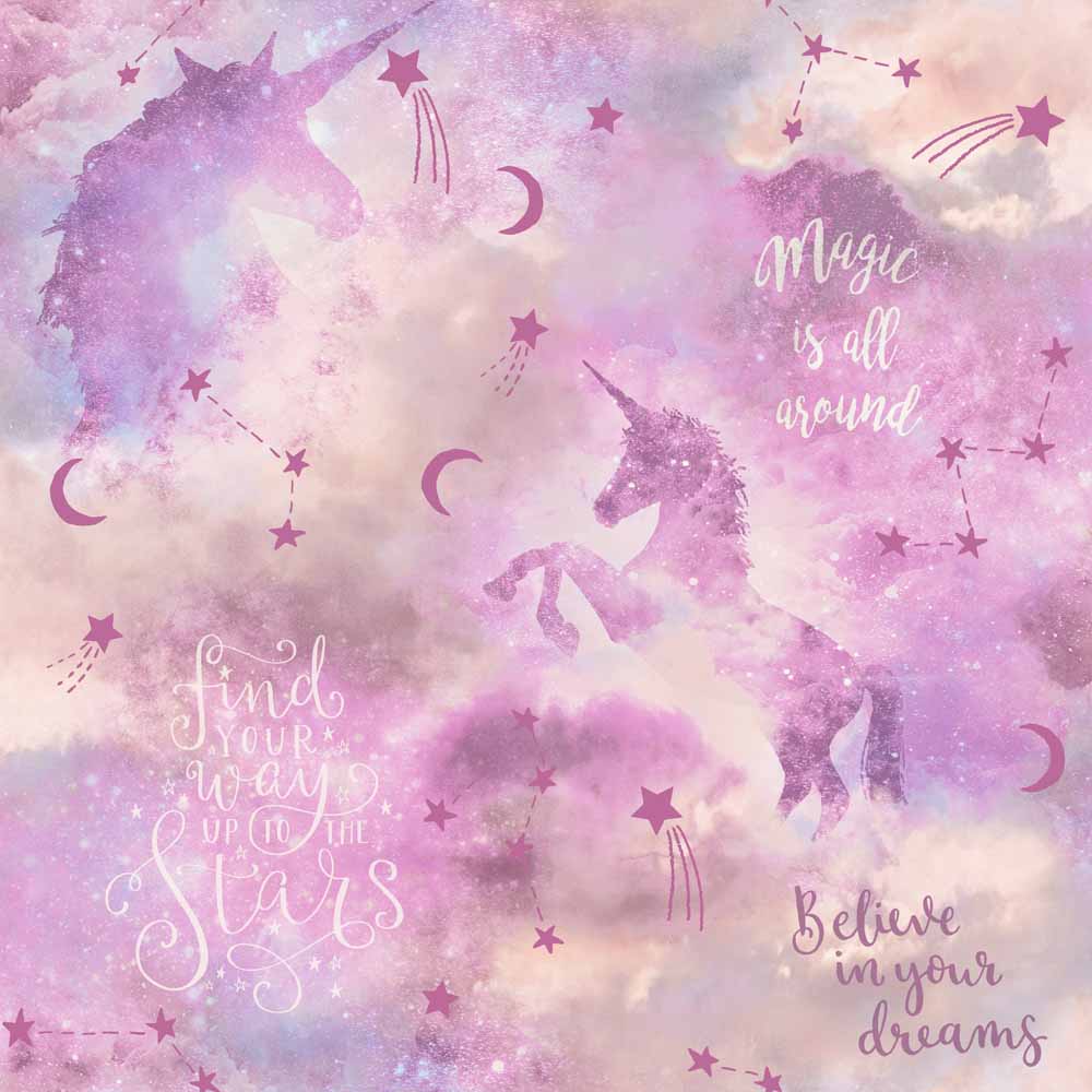 Arthouse Glitter Unicorn Wallpaper | Wilko