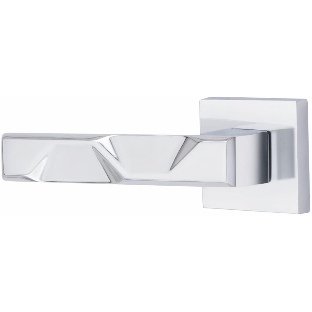 Golden Grace Polished Chrome Modern Nova Premium Bathroom Door Handle Set Image 3