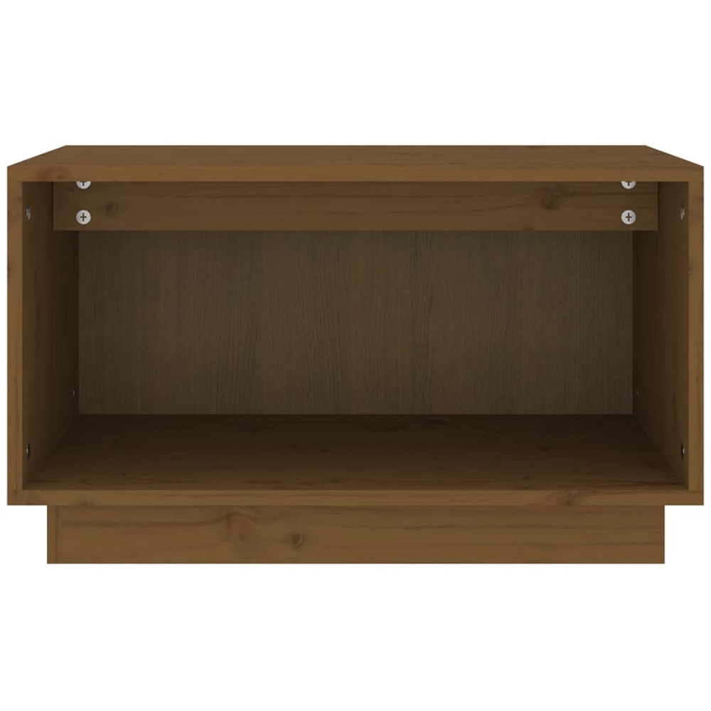 vidaXL Single Open Shelf Honey Brown TV Cabinet Image 2