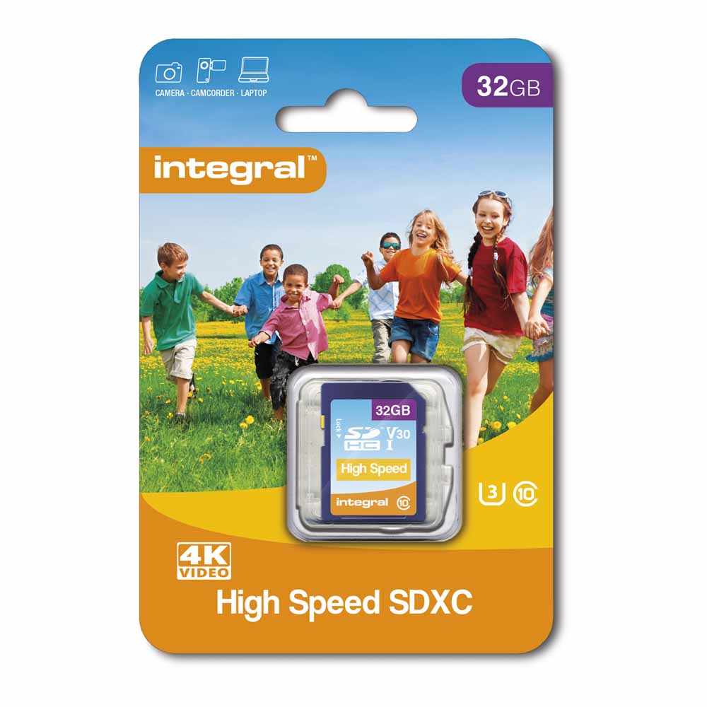 Integral 32GB SDHC V30 Card