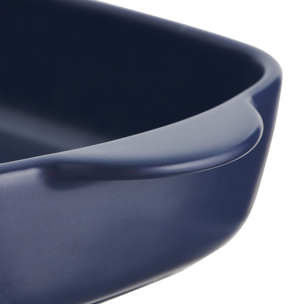 Wilko 27cm Blue Stoneware Rectangular Baking Dish Wilko