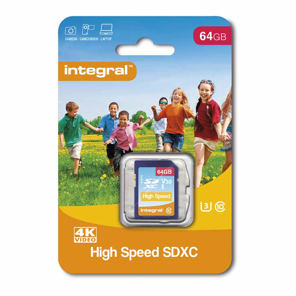 Integral 64GB SDXC V30 Card Image 1