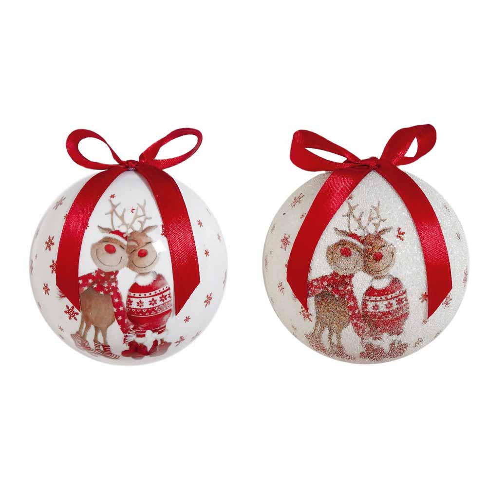 Storage boxes, christmas tree h: 8+10+12 cm, w: 9+18+29 cm, pine, 1 set Premier Reindeer Christmas Baubles Gift Box 14 x 75mm 4 Pack | Wilko