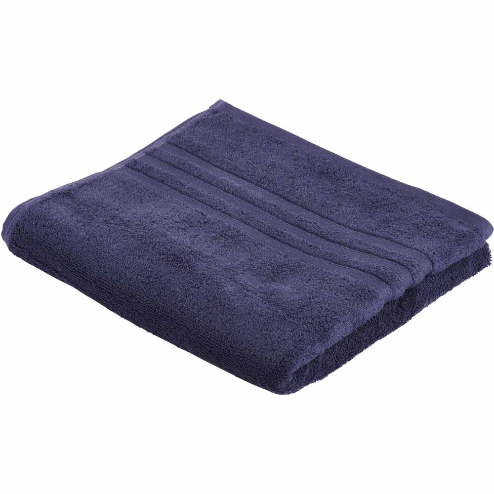 Wilko Best Indigo Bath Towel Image 1