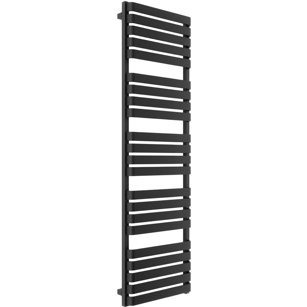 Terma Warp T One Soft Matt Black Electric Towel Rail 1695 x 500mm Image 1