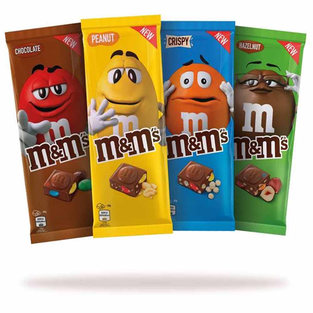 M&Ms Block Chocolate Peanut 165g Wilko