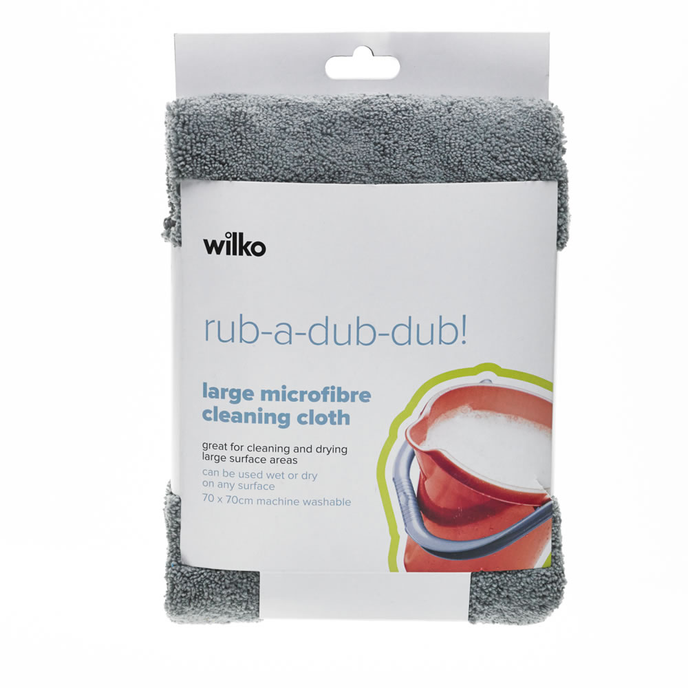 Wilko Large Microfibre Cleaning Cloth Image