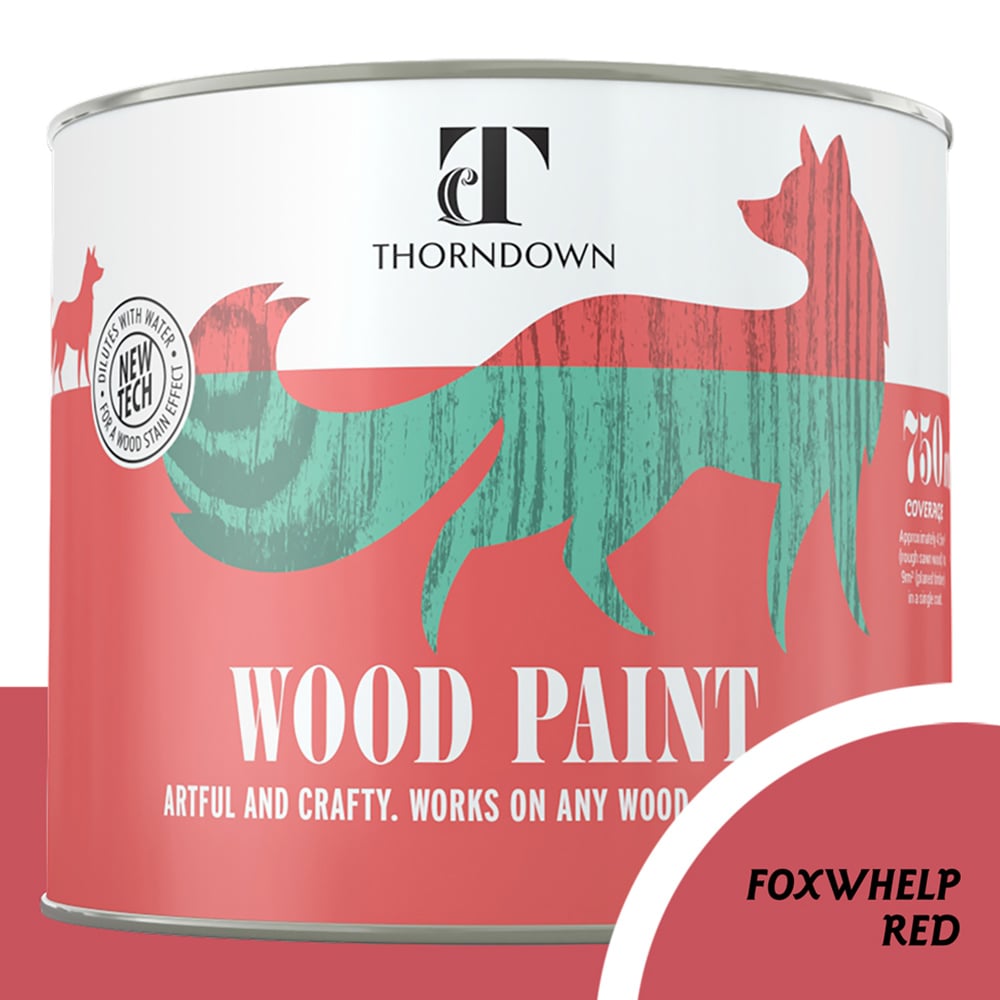 Thorndown Foxwhelp Red Satin Wood Paint 750ml Image 4