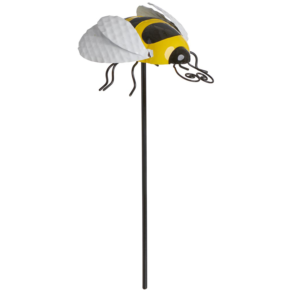 Single Wilko Garden Metal Pot Stake Bee and Ladybird in Assorted styles Image 3