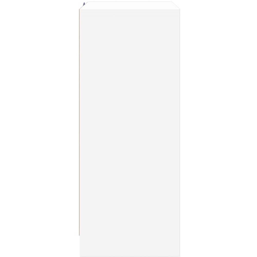 vidaXL 2 Door White LED Sideboard Image 5
