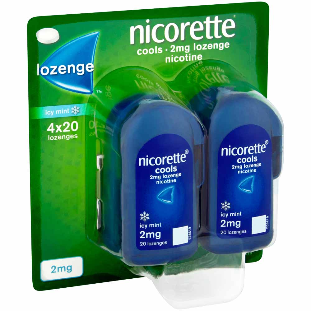 Nicorette Lozenge Mint 2mg 80 pack Image 4