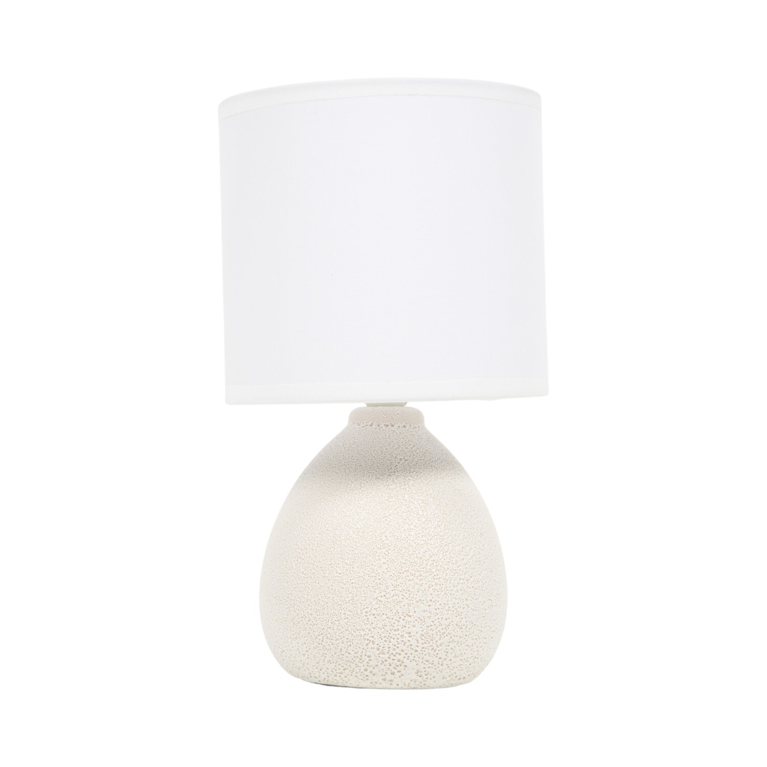 Pack of 2 Stone Effect Table Lamps White Image 2