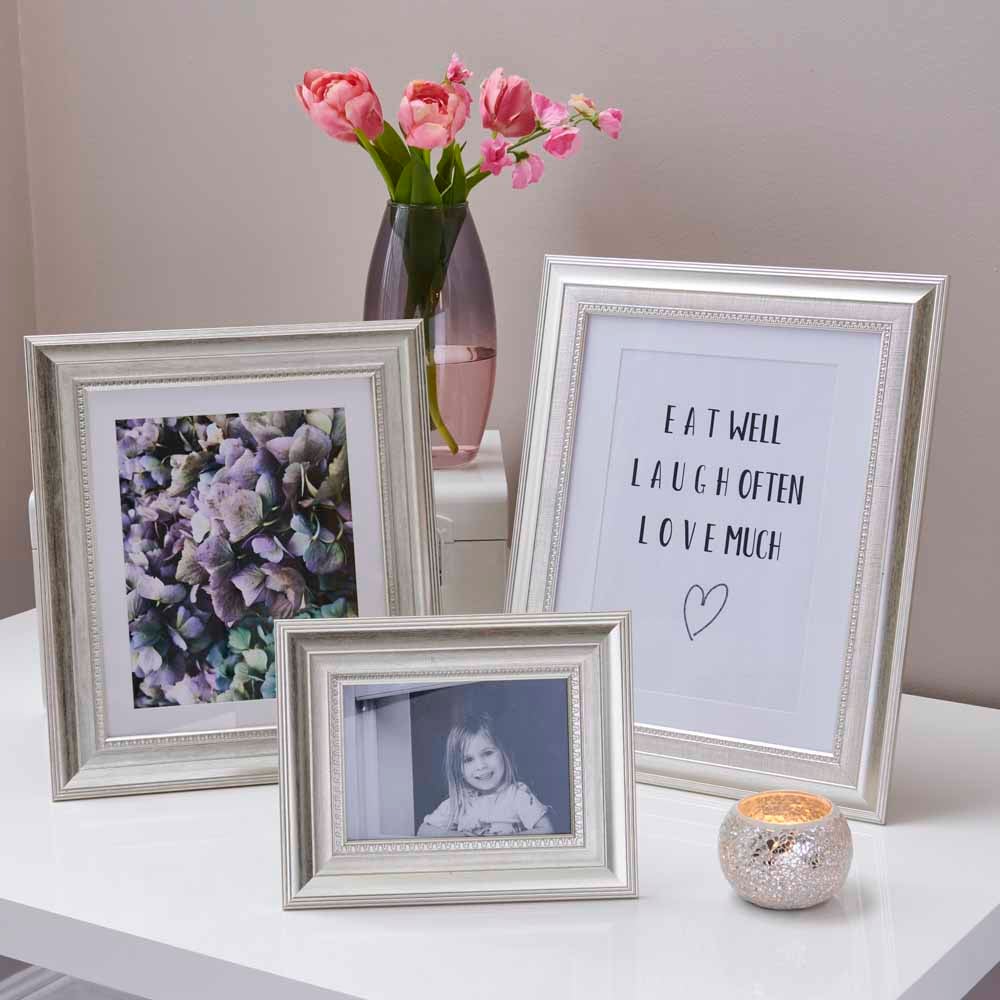 Wilko Dorchester Silver Photo Frame 7 x 5 Inch Image 4