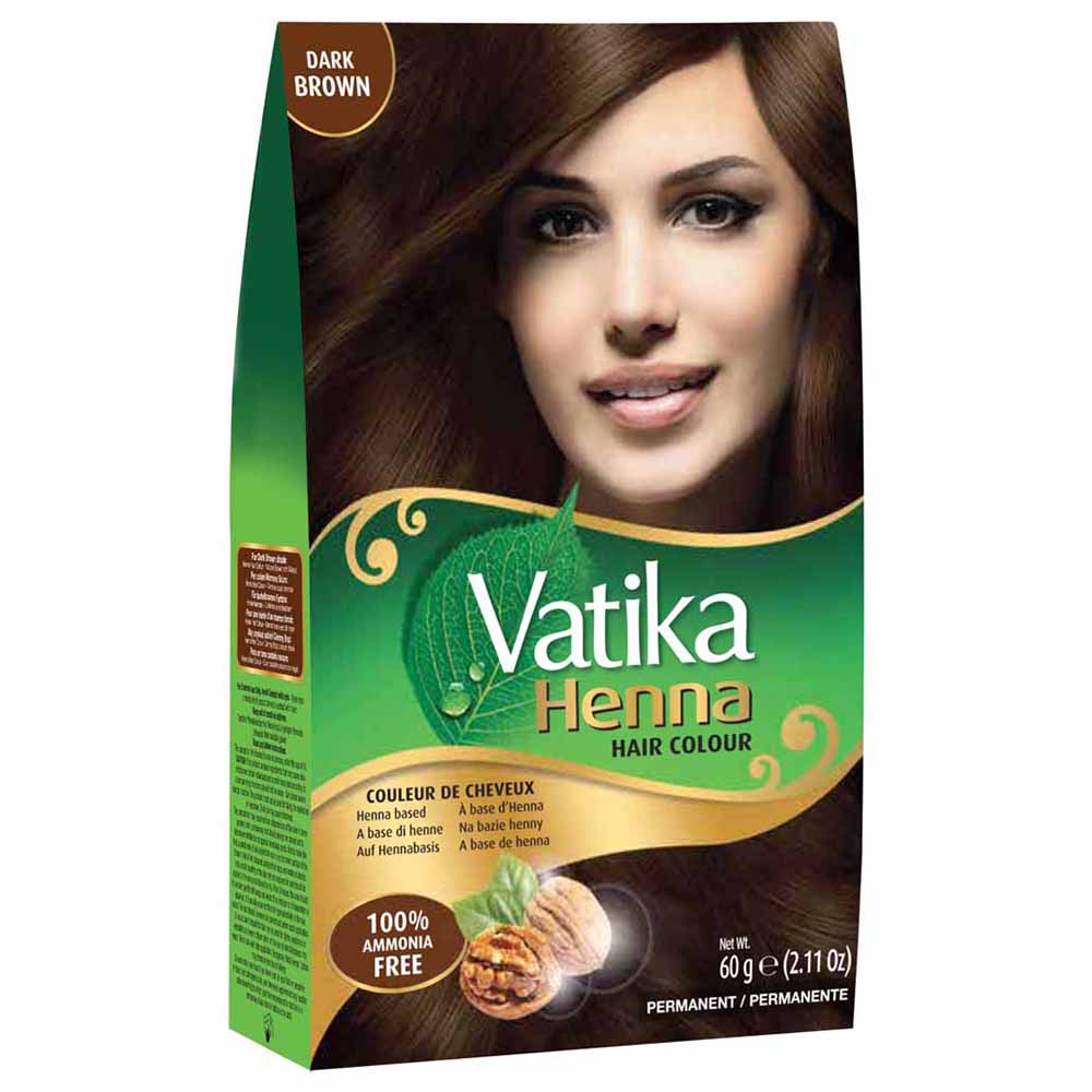 Vatika Henna Hair Colour Dark Brown 60g Image