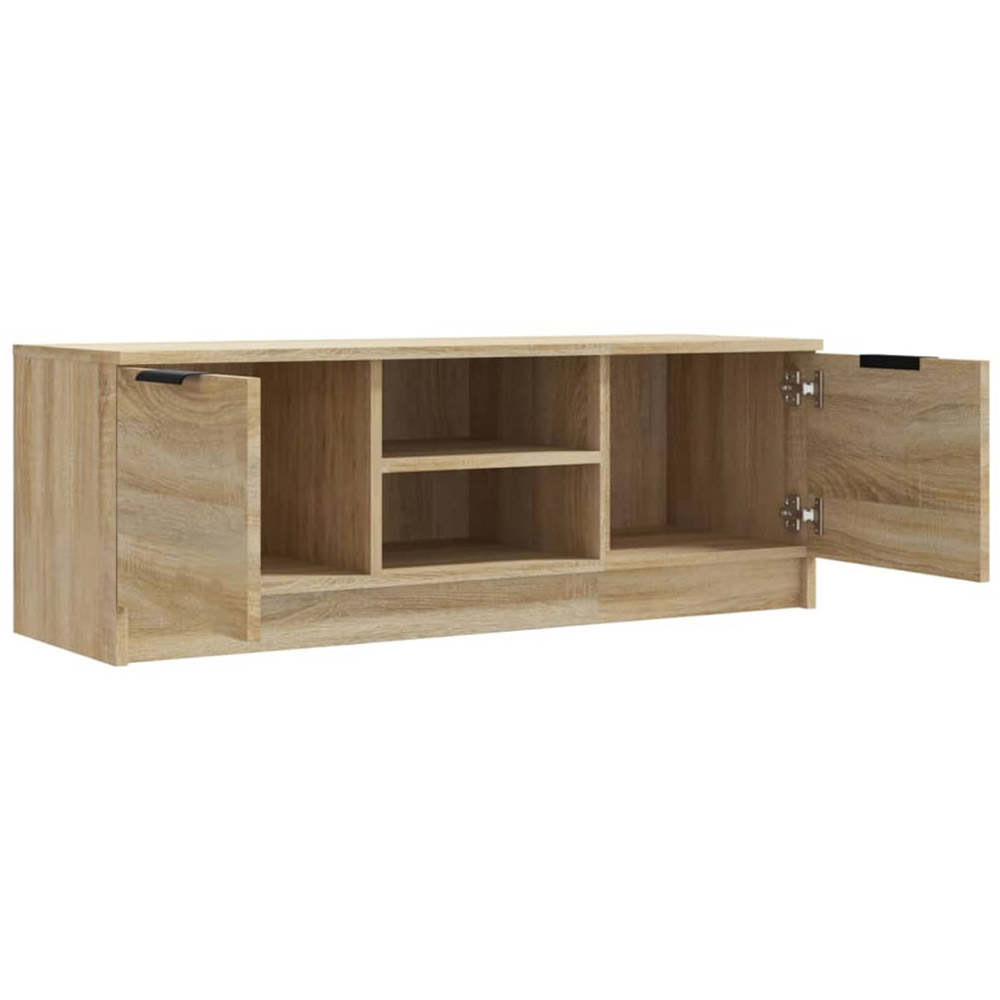 vidaXL 2 Door 2 Open Compartment Sonoma Oak TV Cabinet Image 4