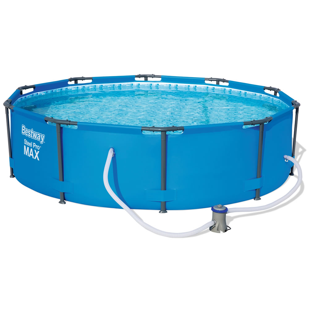 Bestway 12ft x 30in Steel Pro Frame Pool Set Image 1