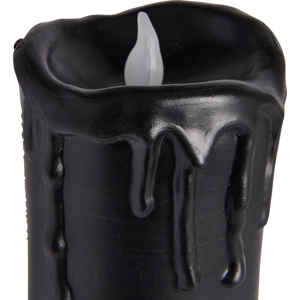 Wilko Halloween Black Light Up Candle 14cm Image 3
