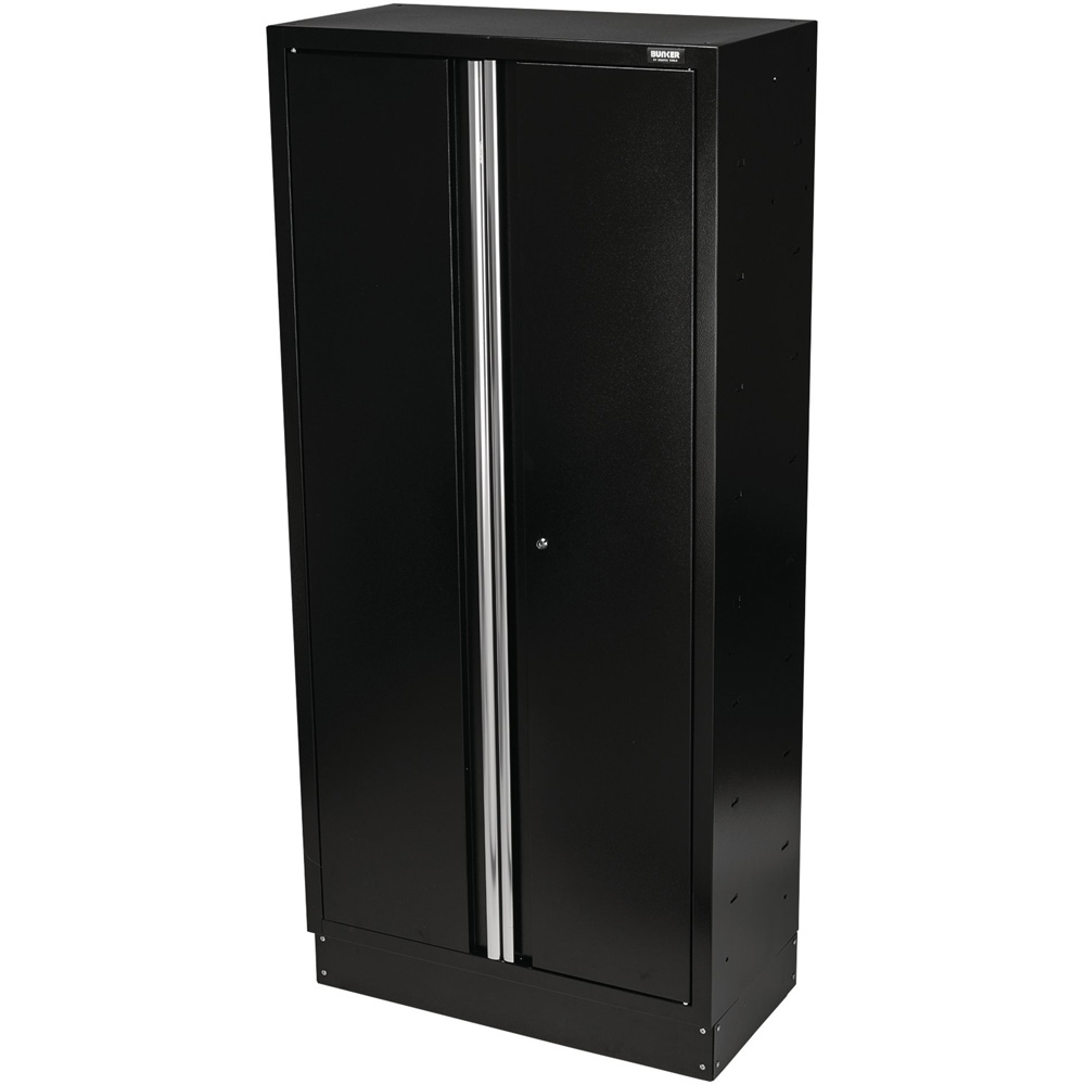 BUNKER 2 Door Black Modular Tall Tool Cabinet Image 1