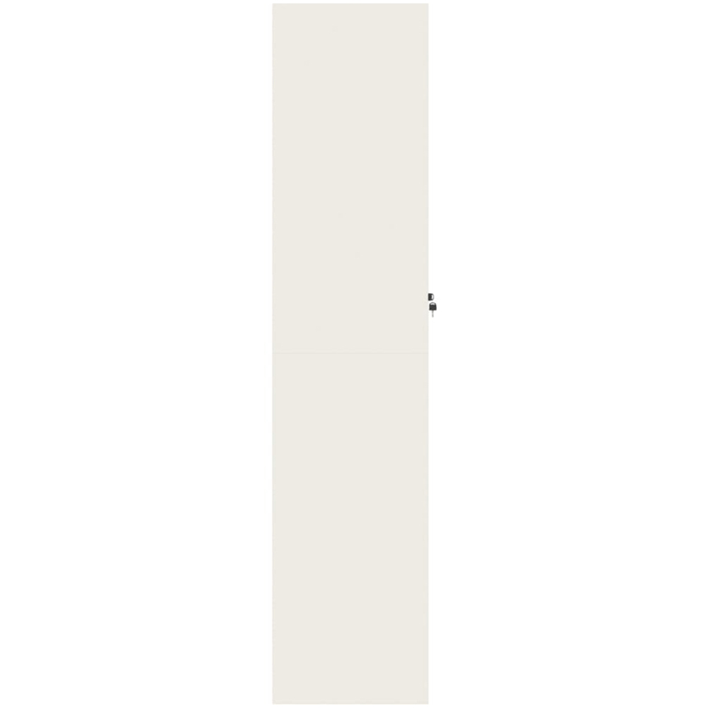 vidaXL 2 Door White Steel Tall File Cabinet Image 5